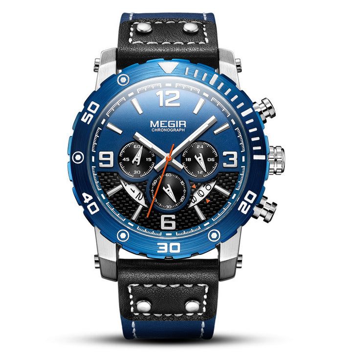 Men's Luminous Sports Chronograph Watch